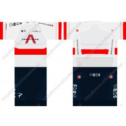 Team INEOS Grenadier 2021 UCI World Champion Fahrradbekleidung Satz Fahrradtrikot Kurzarm Trikot Und Kurz Radhose GAVNB